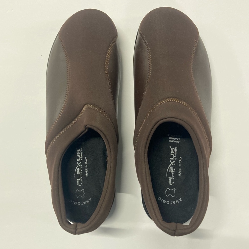 Flexus By Spring Step Flexia 39 8.5 Slingback Brown Italy Leather Anatomic